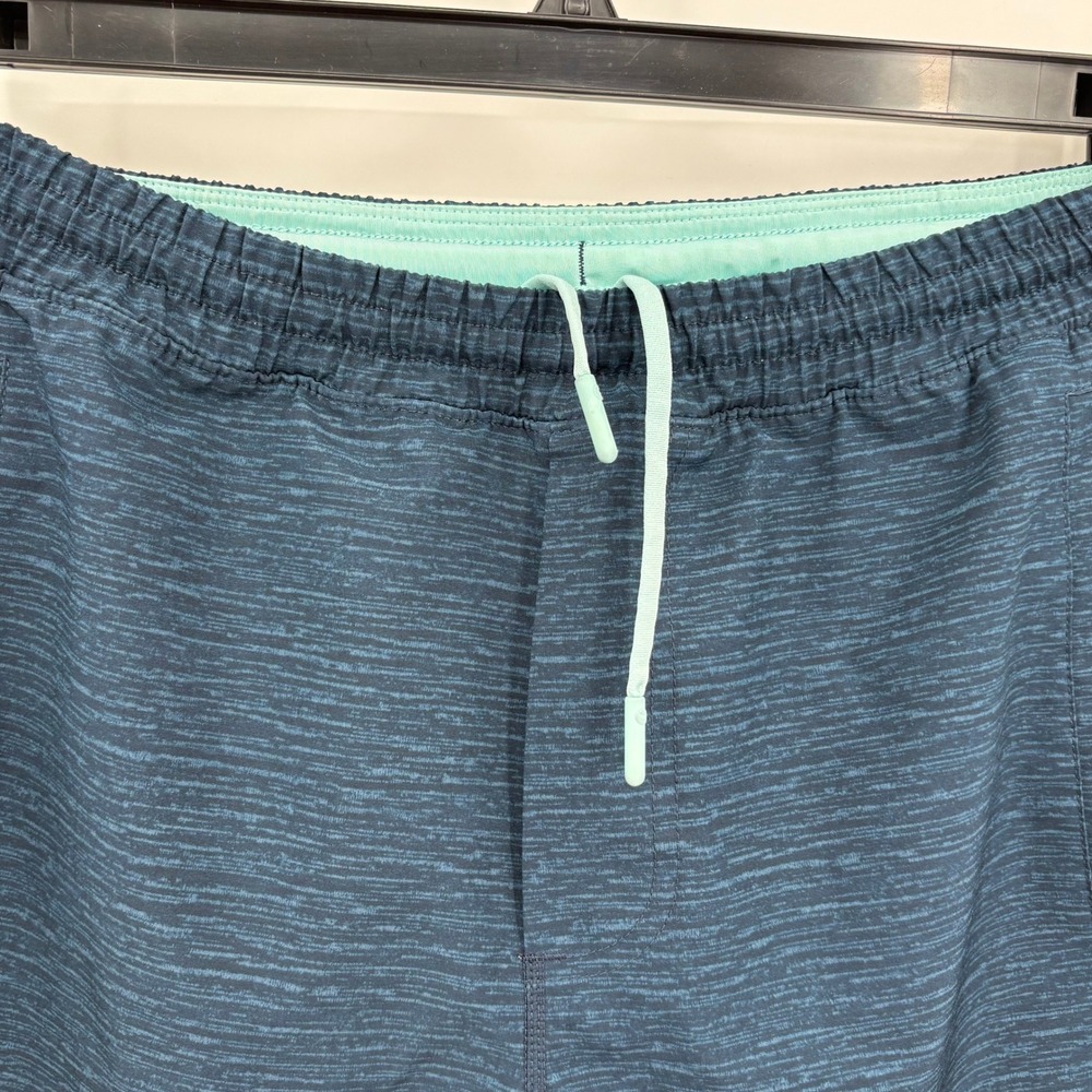 Birddogs Mens  M Boom Classic Gym Shorts Teal Blue Medium 7" Lined Drawstring - Picture 5 of 10
